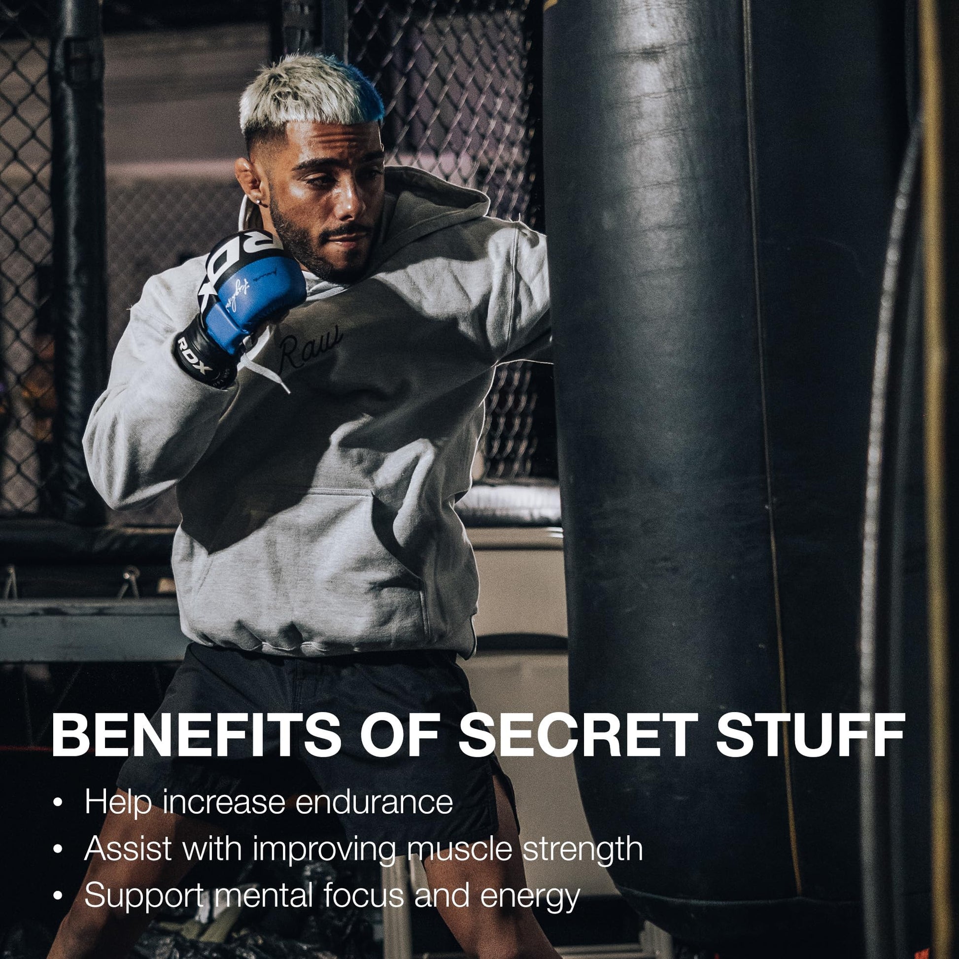 RAW Christopher's Secret Stuff Pre Workout Powder, Thavage (Tastes Like Winning) - Chris Bumstead CBUM Preworkout Supplement for Men & Women - Working Out, Hydration & Energy - 40 Servings - Maple Wellness Supplements