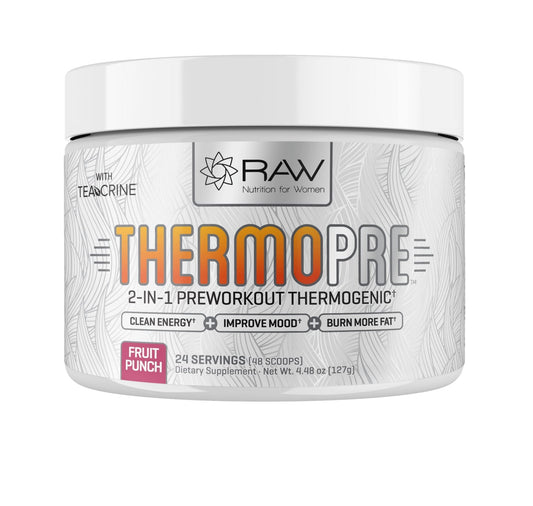 RAW Synergies Pre Workout Thermogenic Fat Burner Powder for Women and Men, - Maple Wellness Supplements