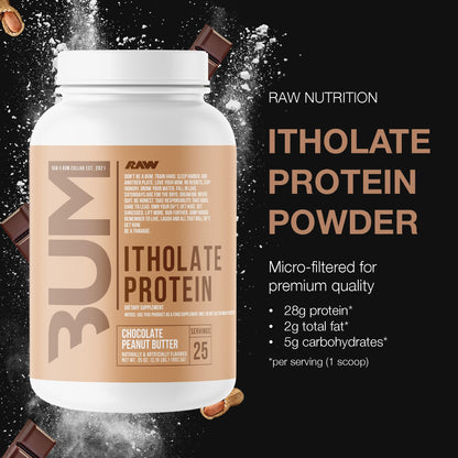 RAW Whey Isolate Protein Powder, Chocolate Peanut Butter (CBUM Itholate) - 100% Grass - Maple Wellness Supplements