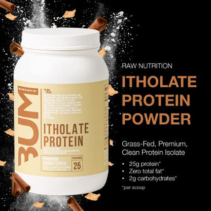 RAW Whey Isolate Protein Powder, Cinnamon Crunch (CBUM Itholate Protein) - 100% Grass - Maple Wellness Supplements