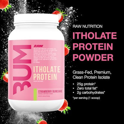 RAW Whey Isolate Protein Powder, Strawberry BumCake (CBUM Itholate Protein) - Maple Wellness Supplements