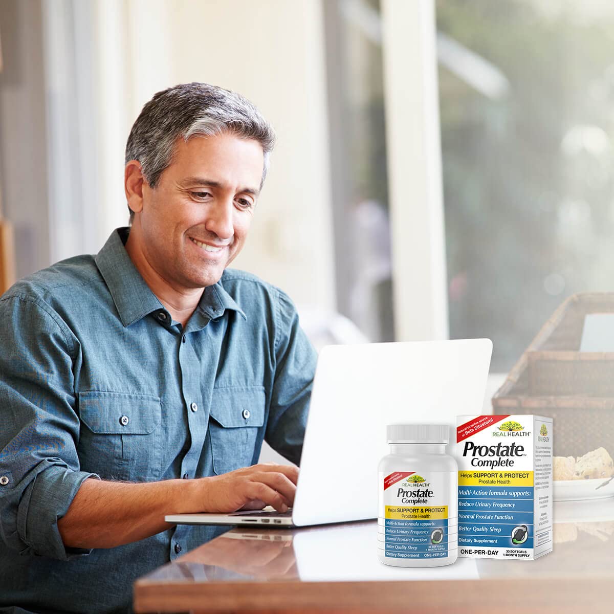Real Health The Prostate Formula - Prostate Health Supplements for Men, Saw Palmetto Formula for Healthy Bladder and Urinary Support, - Maple Wellness Supplements