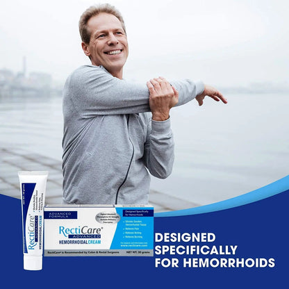 Recticare Advanced Hemorrhoidal Cream: Advanced Treatment to Shrink & Soothe Hemorrhoids - Itch, Pain, Burn Relief - 30g Hemorrhoidal Cream with Lidocaine - Maple Wellness Supplements