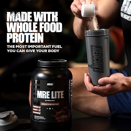 REDCON1 MRE Lite Whole Food Protein Powder, Blueberry Cobbler - Low Carb & Whey - Maple Wellness Supplements