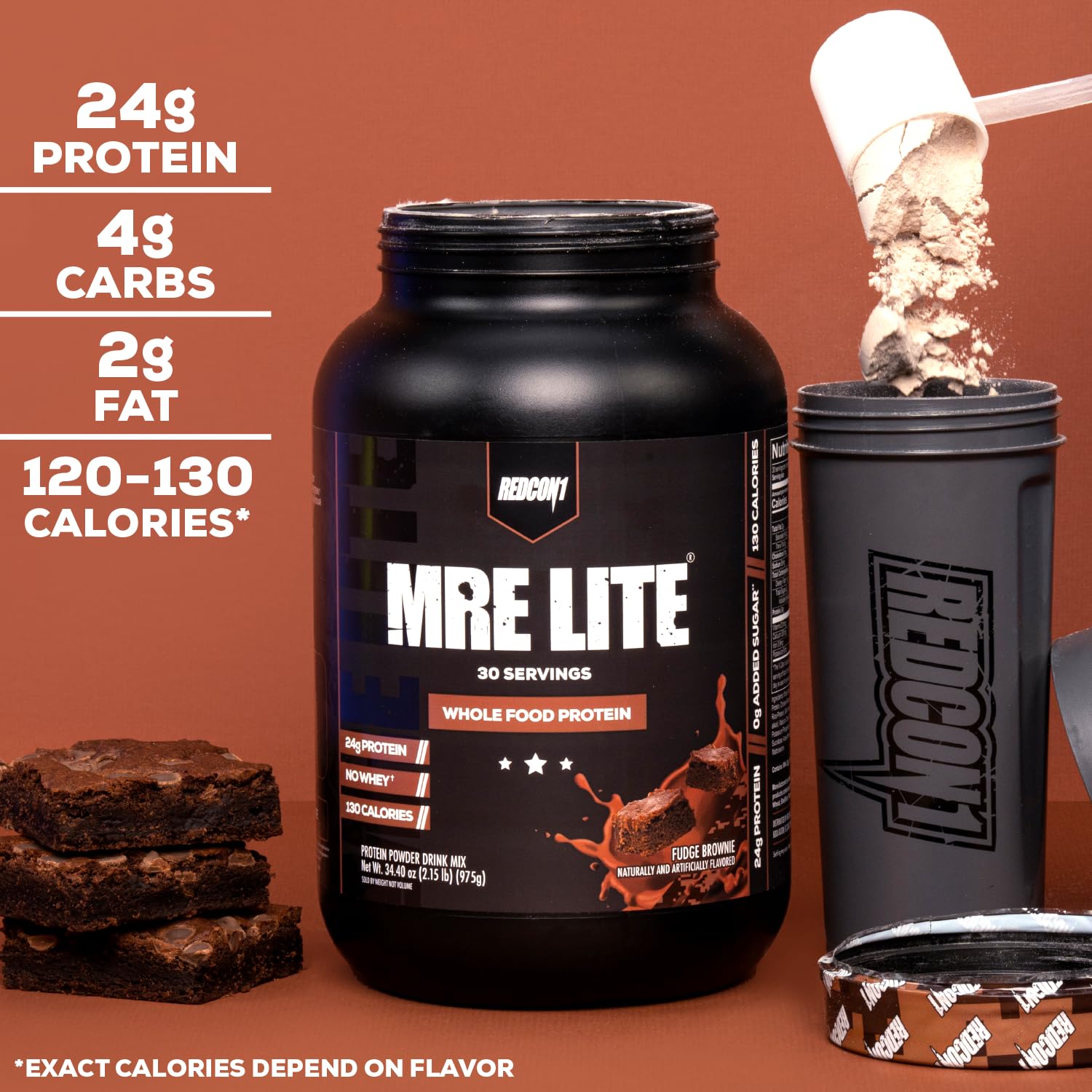 REDCON1 MRE Lite Whole Food Protein Powder, Oatmeal Chocolate Chip - Low Carb - Maple Wellness Supplements