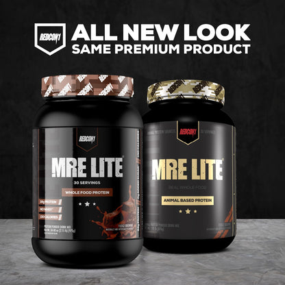 REDCON1 MRE Lite Whole Food Protein Powder, Strawberry Shortcake - Low Carb & Whey - Maple Wellness Supplements