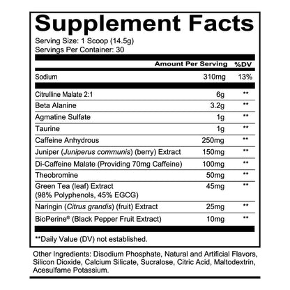 REDCON1 Total War Pre Workout - Beta Alanine + Citrulline Malate Keto Friendly Preworkout for Men & Women with 320mg of Caffeine - Fast Acting -Blue Lemonade (30 Servings) - Maple Wellness Supplements