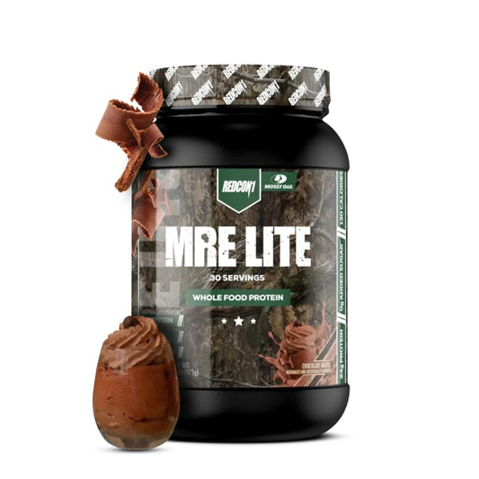 REDCON1 x Mossy Oak MRE Lite Whole Food Protein Powder, Chocolate Moose - Low Carb - Maple Wellness Supplements