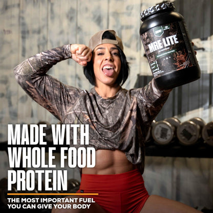 REDCON1 x Mossy Oak MRE Lite Whole Food Protein Powder, Chocolate Moose - Low Carb - Maple Wellness Supplements