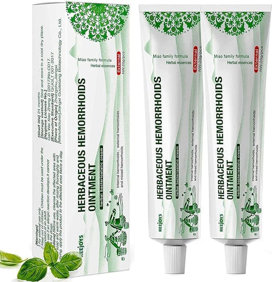 Reejoys Hemorrhoid Cream: Advanced Herbal Hemorrhoids Treatment Cream for Itching and Burning, Shrink & Soothe Hemorrhoids - 1.8 Oz - Maple Wellness Supplements