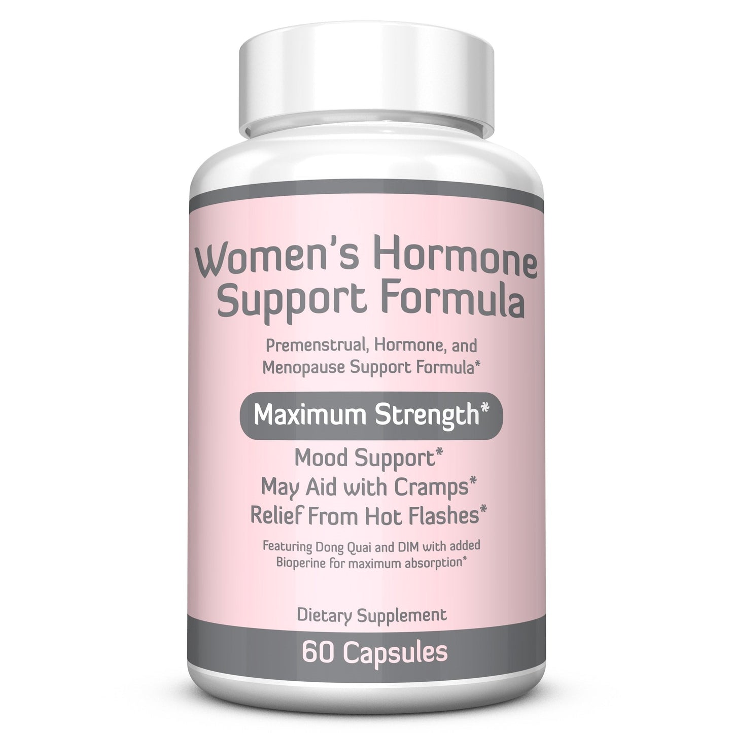 Re+Gen Nutrition Women's Hormone Balance Support, Supplement with Vitamin E, Dong Quai, and DIM 200mg with BioPerine, PMS, Hot Flashes, Mood Swings, Night Sweats Support, 60 Capsules, 2 Month Supply - Maple Wellness Supplements