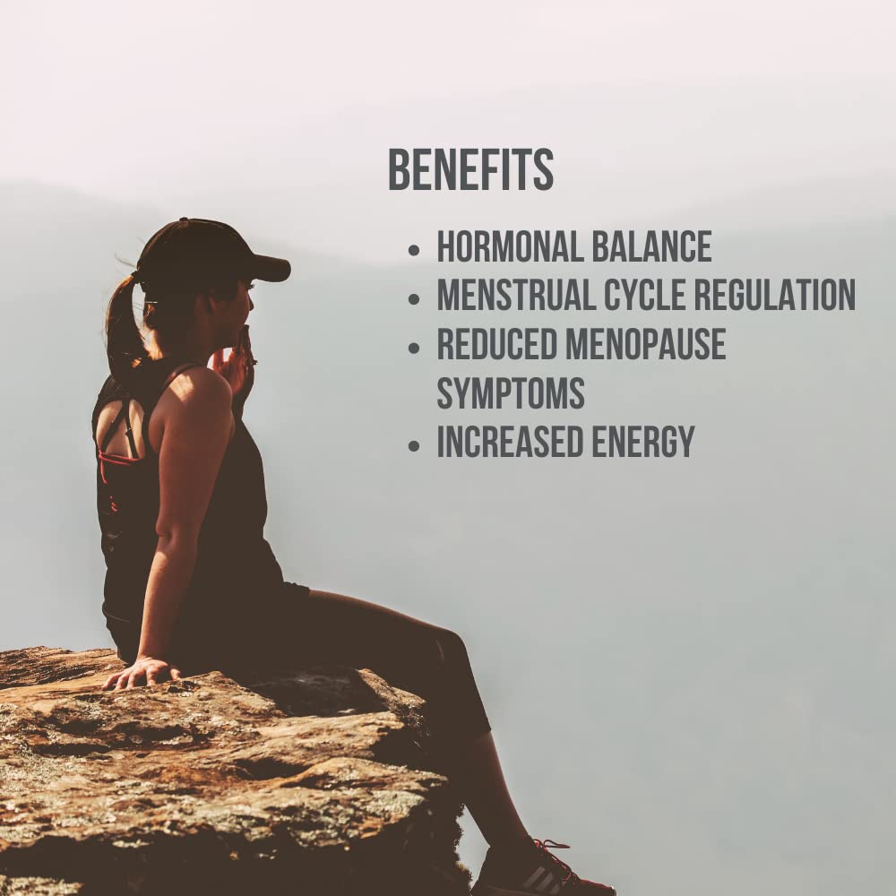 Re+Gen Nutrition Women's Hormone Balance Support, Supplement with Vitamin E, Dong Quai, and DIM 200mg with BioPerine, PMS, Hot Flashes, Mood Swings, Night Sweats Support, 60 Capsules, 2 Month Supply - Maple Wellness Supplements