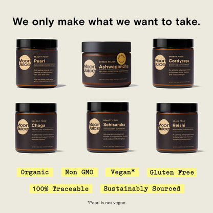 Reishi by Moon Juice - Organic Reishi Mushroom Powder Extract (700mg 1,3 and 1,6 Beta-Glucans per Serving) - Supports Mood, Concentration & Healthy Immune System - Vegan, Non-GMO (1.3oz) - Maple Wellness Supplements