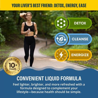 Rejuvica Health VitaLiver | Liver Cleanse & Detox Drops | Milk Thistle, Artichoke, Chanca Piedra & Dandelion Extract | Fatty Liver Support Repair - Maple Wellness Supplements