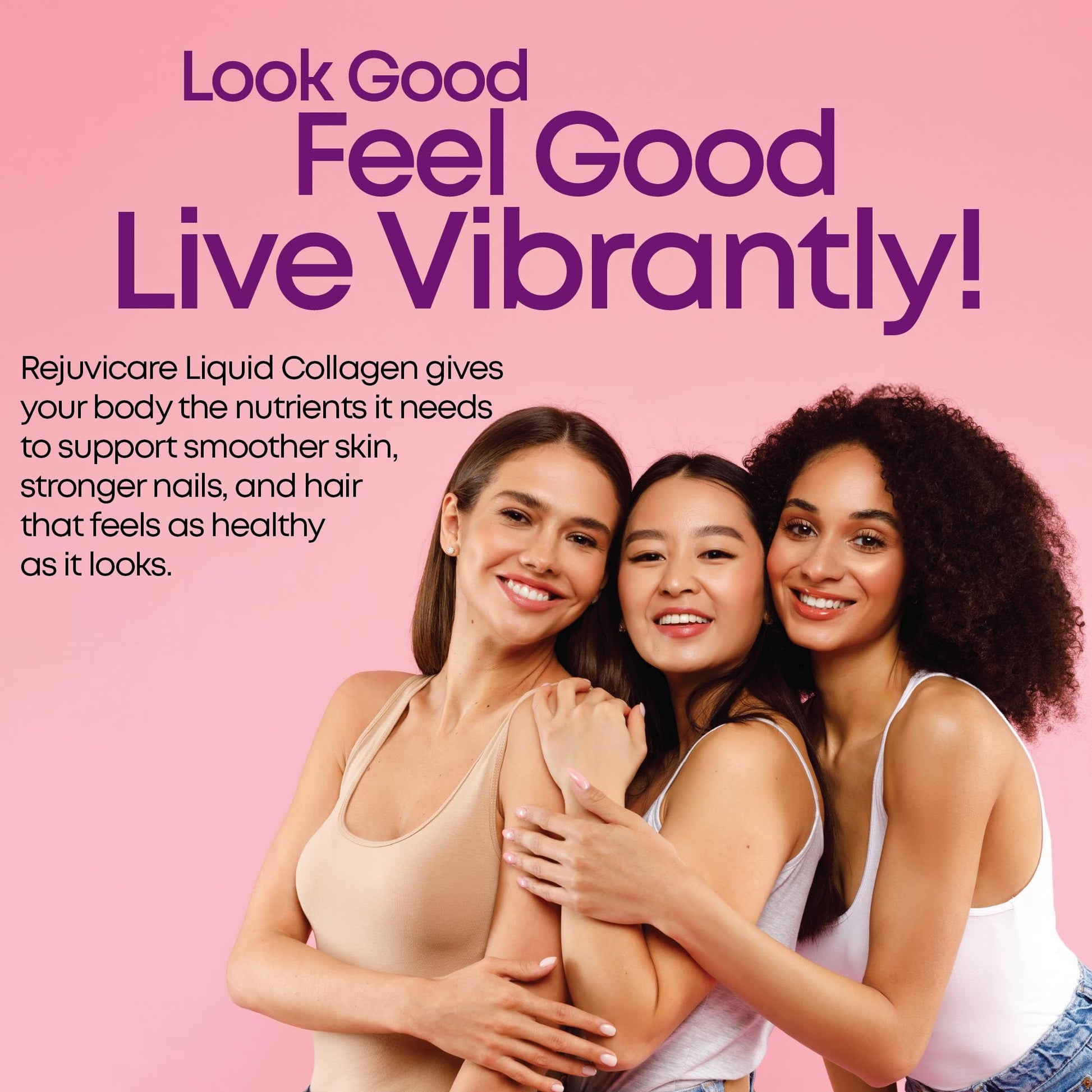 Rejuvicare Liquid Collagen Beauty Formula with Amino Acids, Protein and Biotin, Delicious Grape Flavor, Purple 16 oz ,32 servings - Maple Wellness Supplements