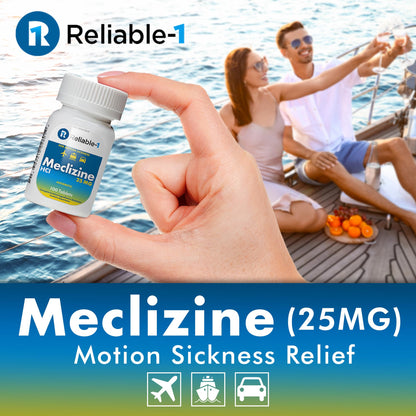 Reliable-1 Laboratories Meclizine HCL 25mg 100 Tablets (1 Bottle) - Maple Wellness Supplements