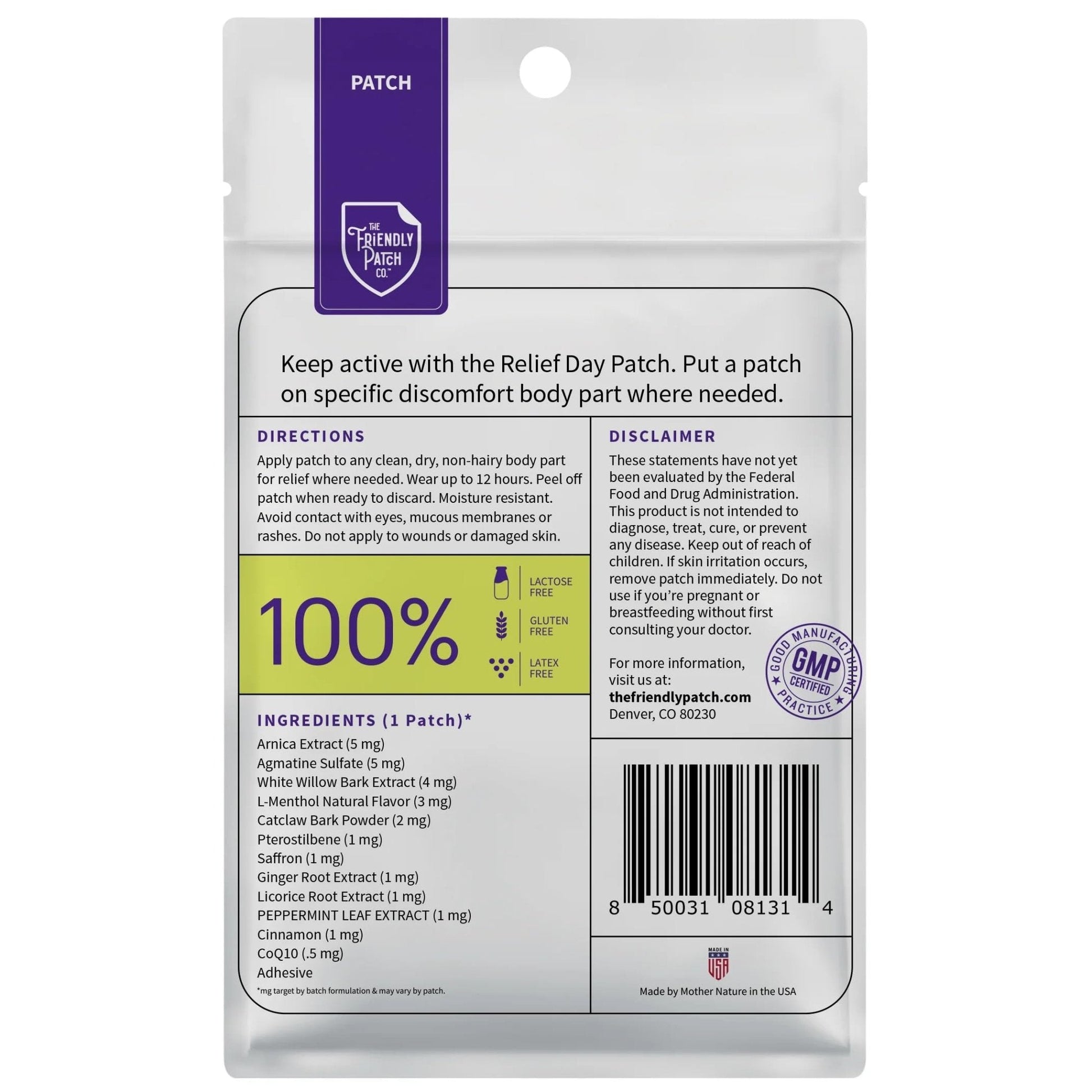 Relief Day & Night Patch Bundle - Arnica, White Willow Bark, Melatonin, Ashwagandha, Saffron & Peppermint for Soreness, Discomfort & Sleep Support for Women and Men - 16 Plant-Powered Patches - Maple Wellness Supplements