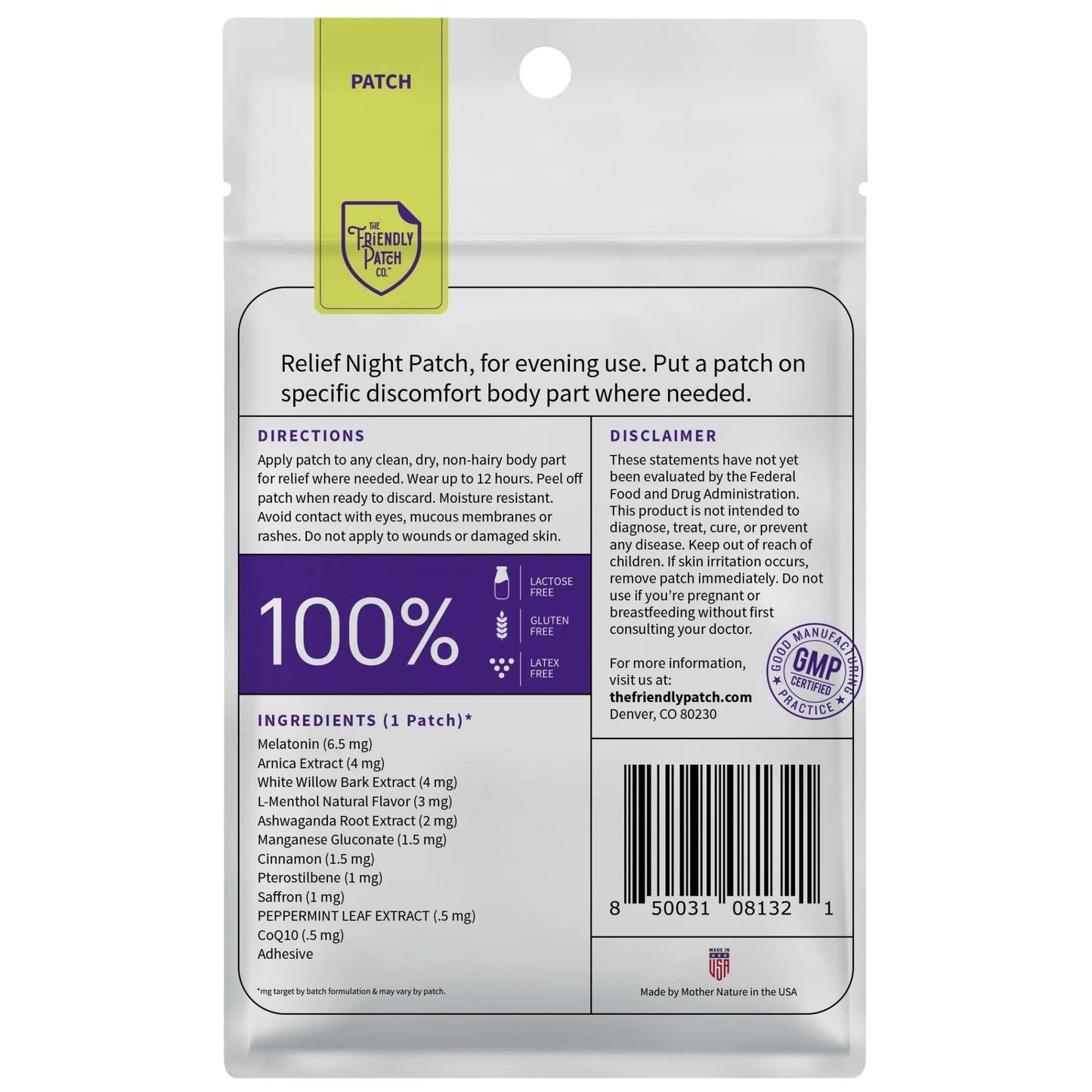 Relief Day & Night Patch Bundle - Arnica, White Willow Bark, Melatonin, Ashwagandha, Saffron & Peppermint for Soreness, Discomfort & Sleep Support for Women and Men - 16 Plant-Powered Patches - Maple Wellness Supplements