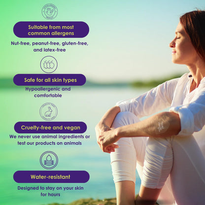 Relief Day Patch - Arnica, White Willow Bark, Saffron & Peppermint for Soreness and discomfort for Women and Men - Maple Wellness Supplements
