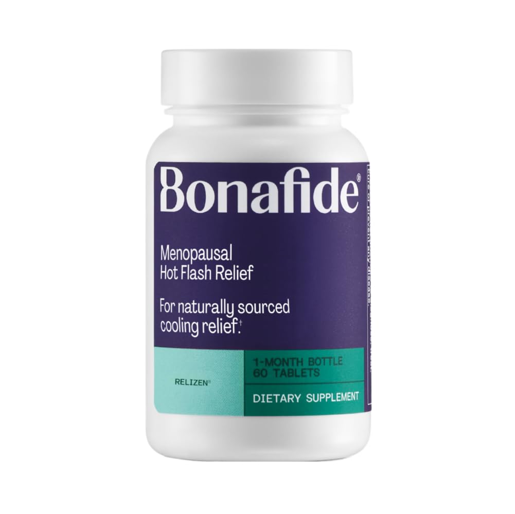 Relizen by Bonafide. Relief from Menopausal Hot Flashes & Night Sweats. — 1-Month Supply (60 Tablets) - Maple Wellness Supplements