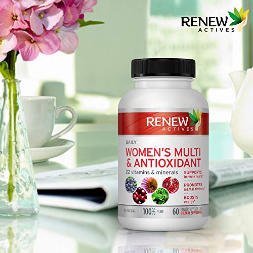 Renew Actives Women's Multi-Vitamin & Antioxidant: Daily Health Supplement for Woman - Maple Wellness Supplements
