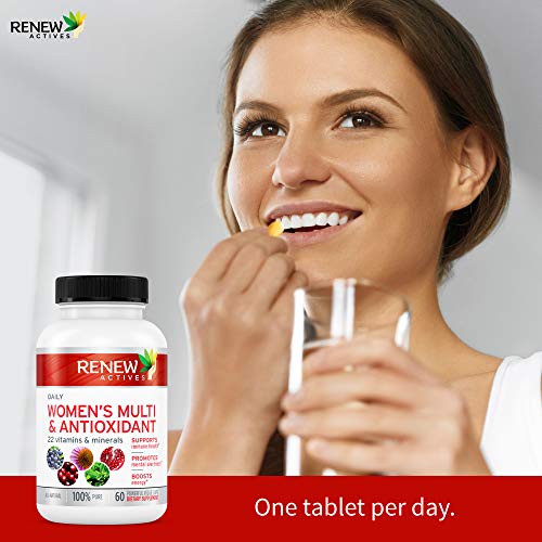 Renew Actives Women's Multi-Vitamin & Antioxidant: Daily Health Supplement for Woman - Maple Wellness Supplements