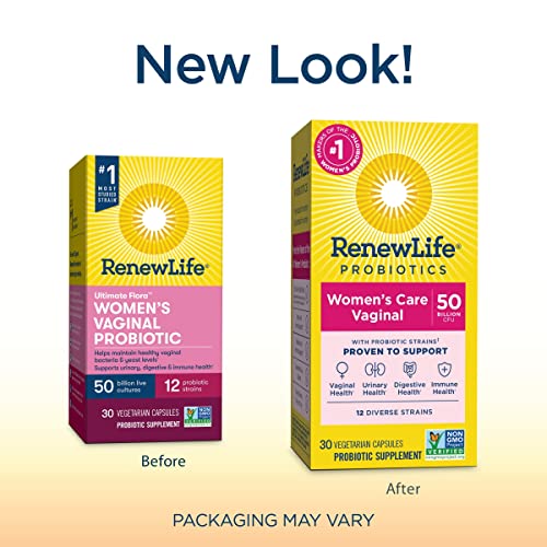 Renew Life Women's Probiotic Capsules, 50 Billion CFU Guaranteed, Supports pH Balance - Maple Wellness Supplements