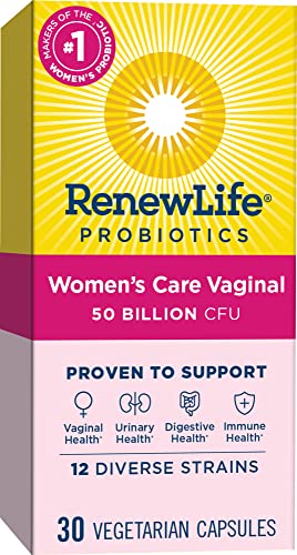 Renew Life Women's Probiotic Capsules, 50 Billion CFU Guaranteed, Supports pH Balance - Maple Wellness Supplements