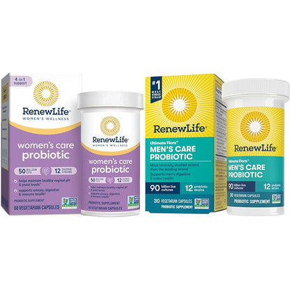 Renew Life Women's Probiotic Capsules, 50 Billion CFU Guaranteed, Supports Vaginal - Maple Wellness Supplements