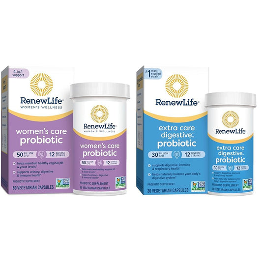 Renew Life Women's Probiotic Capsules, 50 Billion CFU Guaranteed, Supports Vaginal - Maple Wellness Supplements