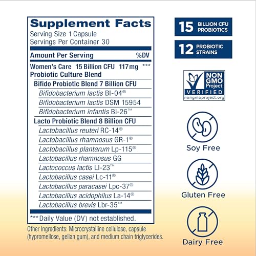 Renew Life Women's Probiotic Capsules, Supports pH Balance for Women, Vaginal, Urinary - Maple Wellness Supplements