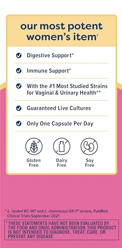 Renew Life Women's Probiotic Capsules, Supports Vaginal, Urinary, Digestive and Immune - Maple Wellness Supplements