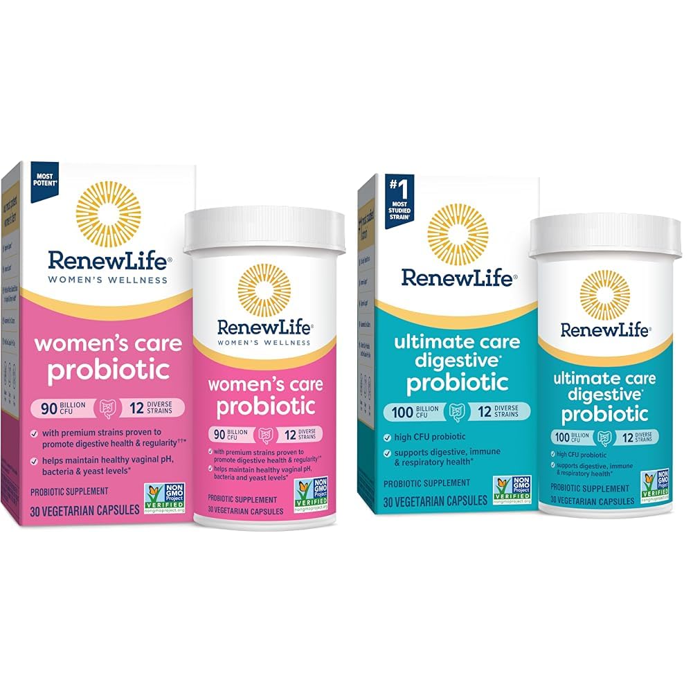 Renew Life Women's Probiotic Capsules, Supports Vaginal, Urinary, Digestive & Ultimate - Maple Wellness Supplements