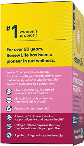 Renew Life Women’s Probiotic - Ultimate Flora Probiotic Women's Care, Shelf Stable - Maple Wellness Supplements