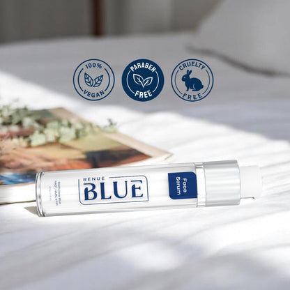 Renue Blue Methylene Blue Face Serum - Liposomal NAD+ Complex and Nutrients for Skin Rejuvenation, Deep Hydration, and Anti-Aging Support - Maple Wellness Supplements