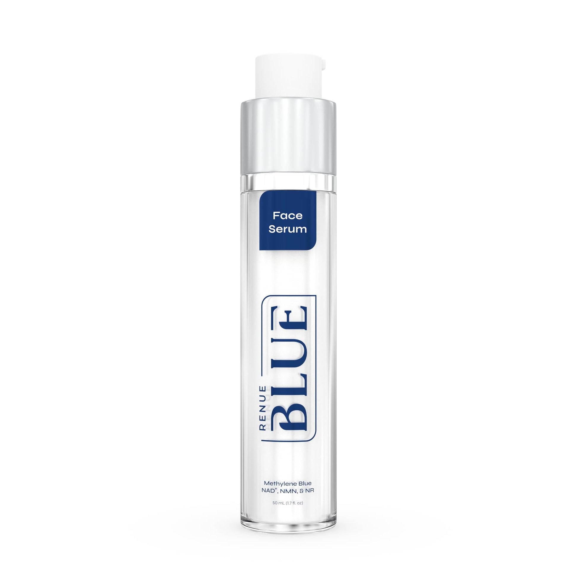 Renue Blue Methylene Blue Face Serum - Liposomal NAD+ Complex and Nutrients for Skin Rejuvenation, Deep Hydration, and Anti-Aging Support - Maple Wellness Supplements
