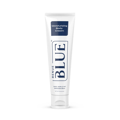 Renue Blue Methylene Blue Moisturizing Body Cream – Liposomal NAD+ Complex with Antioxidants, Peptides, and Botanical Extracts for Hydrated, Healthier‑Looking Skin - Maple Wellness Supplements