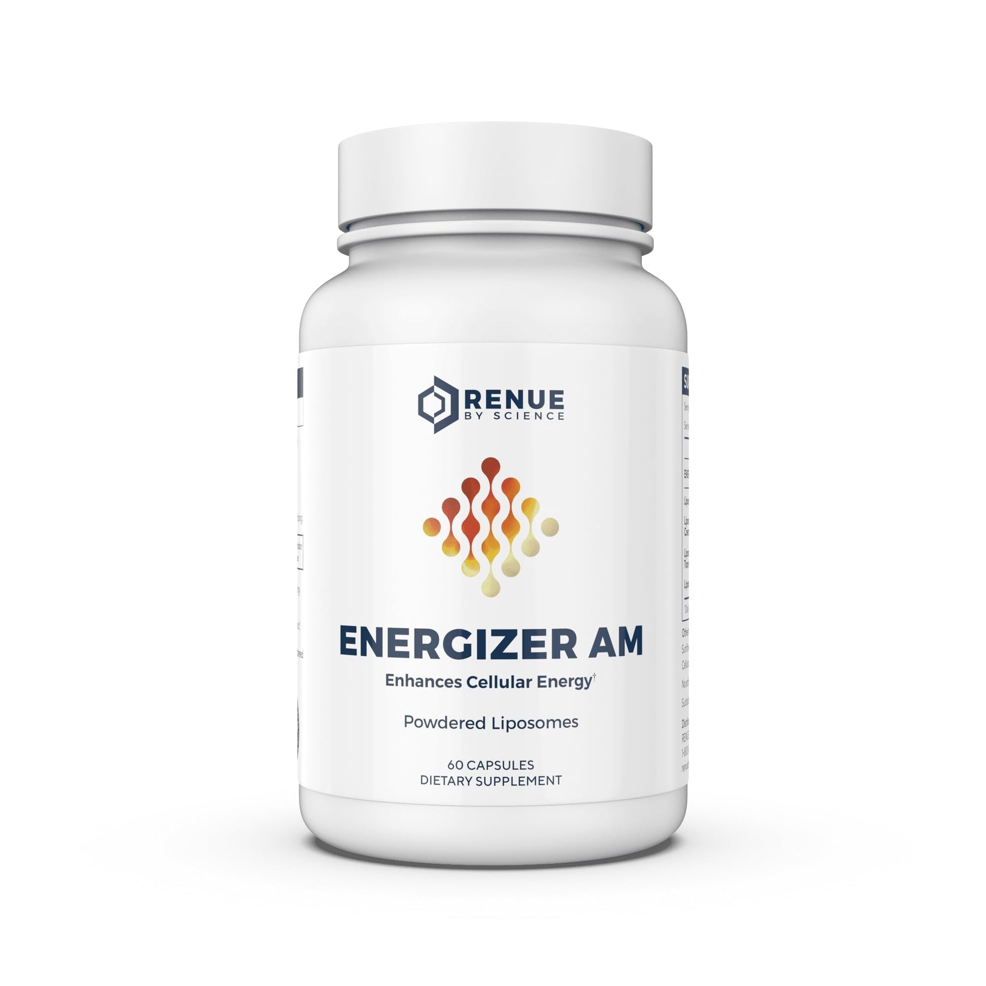 Renue By Science Energizer AM | Liposomal Resveratrol Hesperidin & Green Tea Supplement | 60 Capsules with Trans Resveratrol (65mg) Hesperidin (150mg) Green Tea Extract (35mg) - Non-GMO | Made in USA - Maple Wellness Supplements