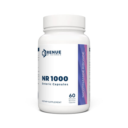 RENUE by Science Nicotinamide Riboside | High Strength NAD Supplement | 60 Nicotinamide Enteric-Coated Capsules - 1000mg Nicotinamide Riboside per Serving | Manufactured in The USA Third-Party Tested - Maple Wellness Supplements