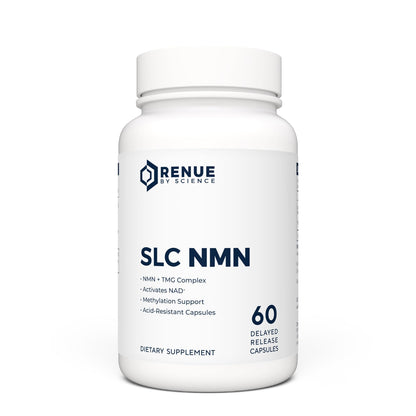 Renue By Science NMN Supplement | 60 SLC Enteric Capsules - 250mg Nicotinamide Mononucleotide per Serving | Delayed Release for Increased Absorption | Manufactured in The USA - Maple Wellness Supplements