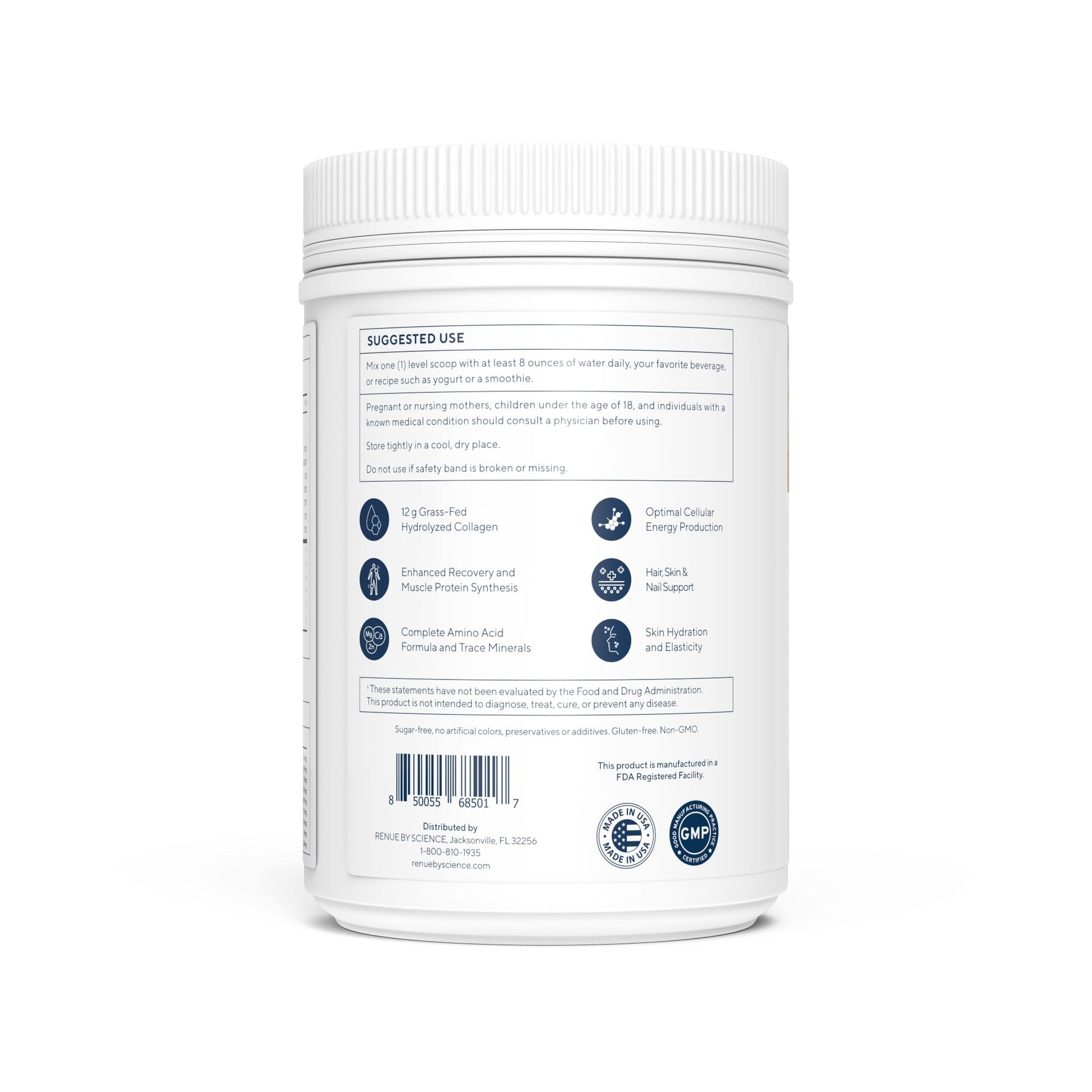 Renue By Science Skin & Body Essentials | Collagen Peptides Electrolytes Creatine & BCAA Powder | Collagen (12g) Creatine Monohydrate (4g) per Serving with Taurine & Glycine | Made in USA - Chocolate - Maple Wellness Supplements