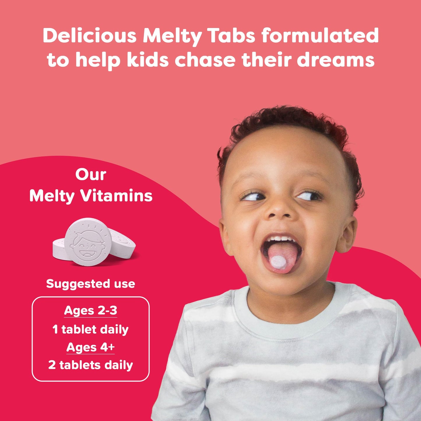 Renzo's Iron Supplements for Kids, Dissolvable Vegan Kids Iron Supplement with Vitamin C, Sugar-Free Melty Tabs - Maple Wellness Supplements