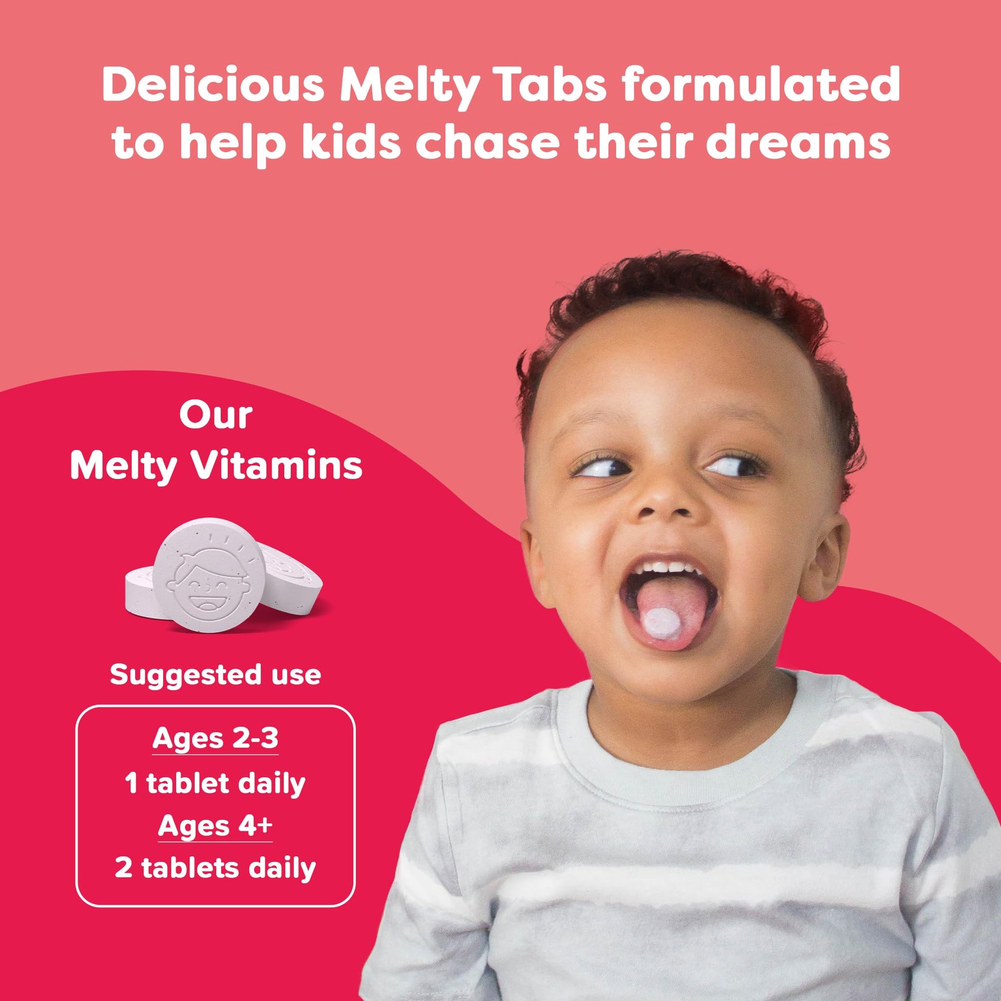 Renzo's Iron Supplements for Kids, Dissolvable Vegan Kids Iron Supplement with Vitamin C, Sugar-Free Melty Tabs - Maple Wellness Supplements