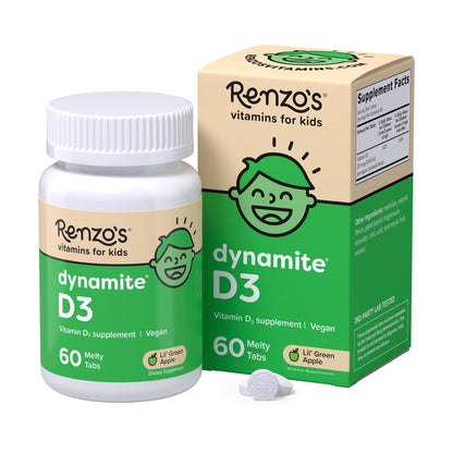 Renzo's Vitamins Adventurous Kid Bundle - Picky Eater Kids Multivitamin, Vitamin D3 for Kids, and Bright & Brainy Vitamin B6 - Maple Wellness Supplements