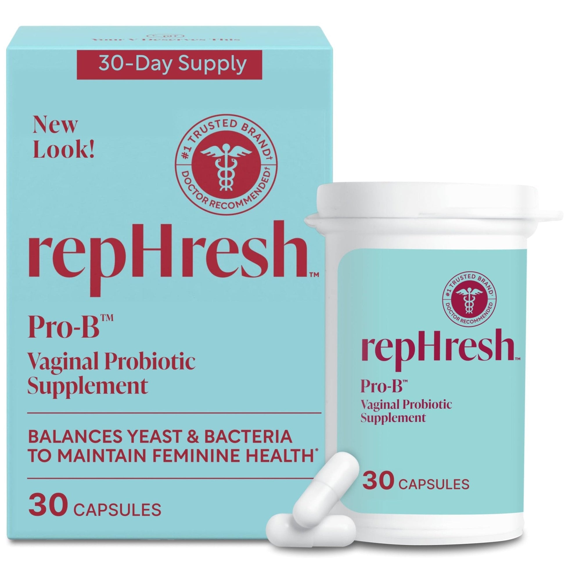 RepHresh Pro-B Women's Probiotic, Probiotic Supplement for Women, 30 Oral Capsules - Maple Wellness Supplements