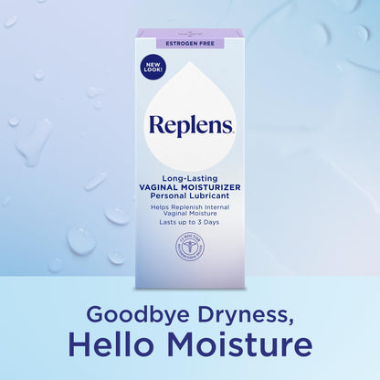 Replens Long Lasting Vaginal Moisturizer for Vaginal Dryness, Doctor Recommended & Estrogen-Free, 8 Pre-Filled Applicators - Maple Wellness Supplements