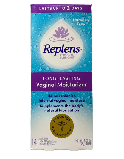 Replens Long-Lasting Vaginal Moisturizer with Reusable Applicator, 1.23 Ounce - Maple Wellness Supplements