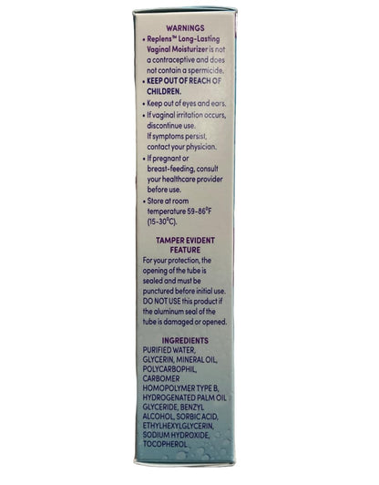 Replens Long-Lasting Vaginal Moisturizer with Reusable Applicator, 1.23 Ounce - Maple Wellness Supplements