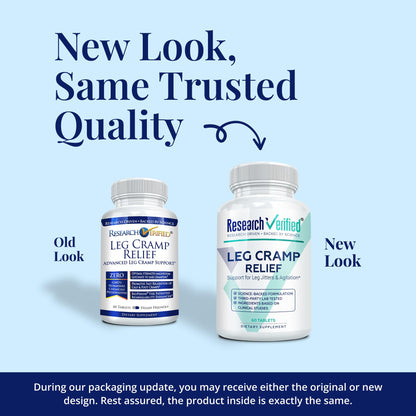Research Verified Leg Cramps - Magnesium, B Vitamins, Ginger, Chamomile, BioPerine - Circulation Support - Vegan - 1 Month Supply - Maple Wellness Supplements