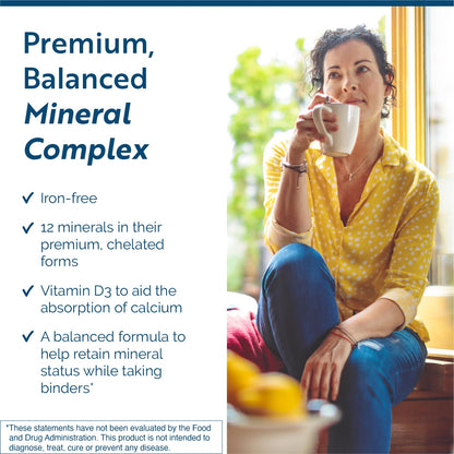 Researched Nutritionals Core Minerals - Daily Trace Minerals Supplement - Iron-Free Blend with Vitamin D3, Magnesium Glycinate & Iodine for Thyroid, Bone & Metabolic Support (120 ct) - Maple Wellness Supplements
